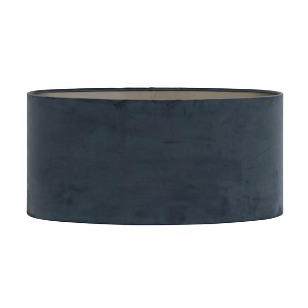 Dusty Blue Velours Oval Shade (38 cm)
