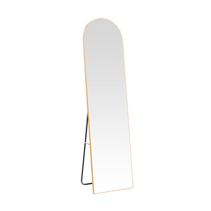 Plaza Gold Aluminum Floor Mirror (150 cm)