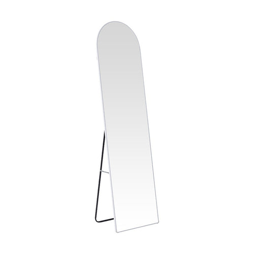 Plaza White Aluminum Floor Mirror (150 cm)