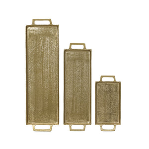 Deco plate aluminium gold