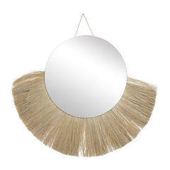 Natural Straw Mirror (70 x 58 cm)