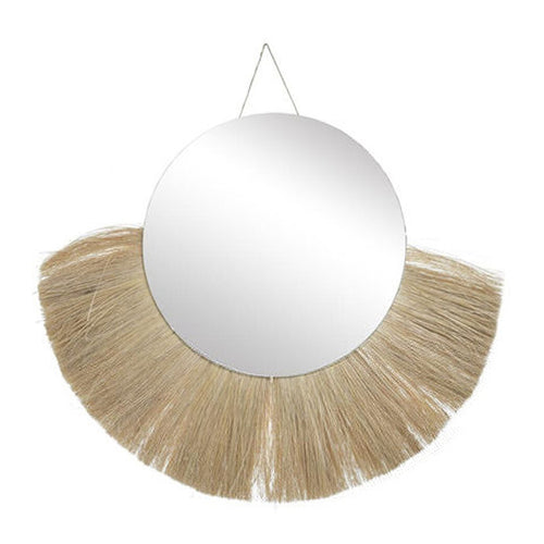 Natural Straw Mirror (70 x 58 cm)