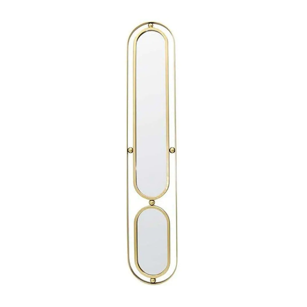Golden Metal Wall Mirror (137 cm)