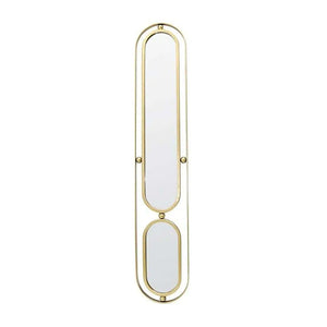 Golden Metal Wall Mirror (137 cm)