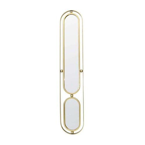 Golden Metal Wall Mirror (137 cm)