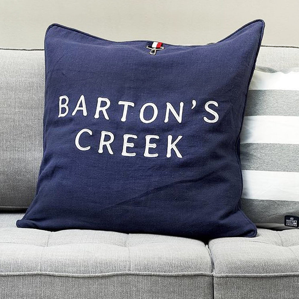RM Barton's Creek Navy Cushion Cover