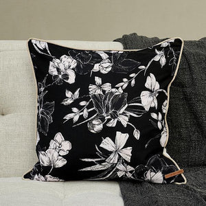 RM Cafe Floral Flower Cushion Cover (50 cm)