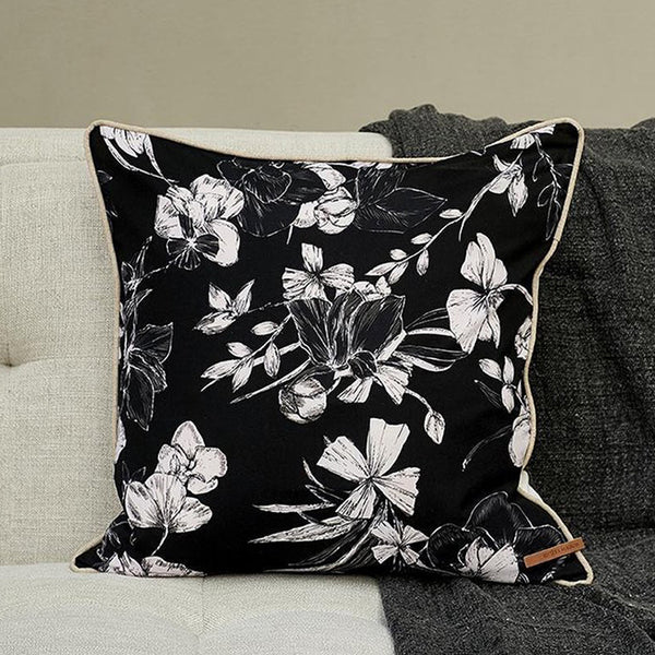 RM Cafe Floral Flower Cushion Cover (50 cm)
