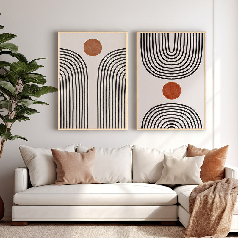 Memoz Diptych Framed Wall Art (48 cm)