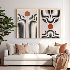 Memoz Diptych Framed Wall Art (48 cm)