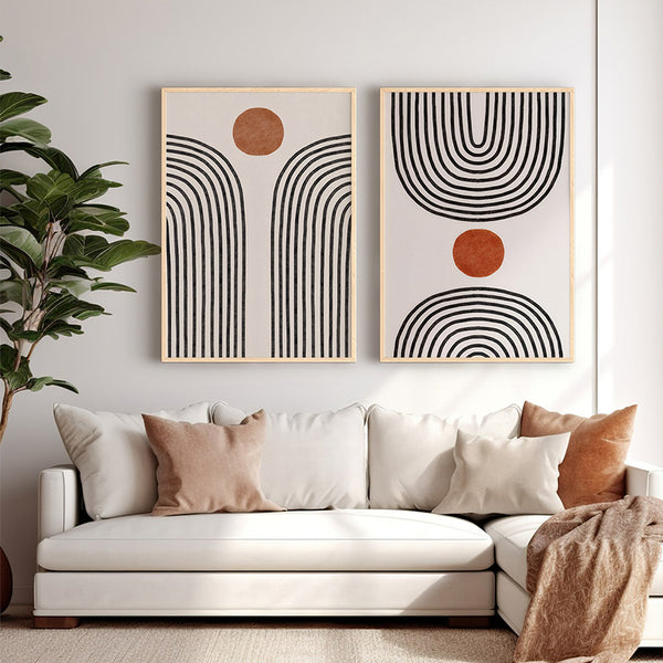Memoz Diptych Framed Wall Art (48 cm)