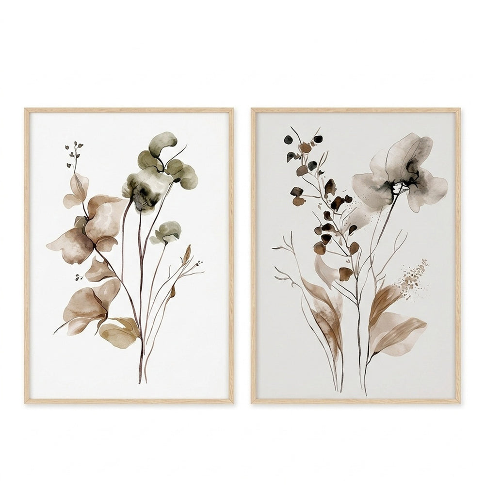 Multicolor Jackel Diptych Wall Art (48 cm)