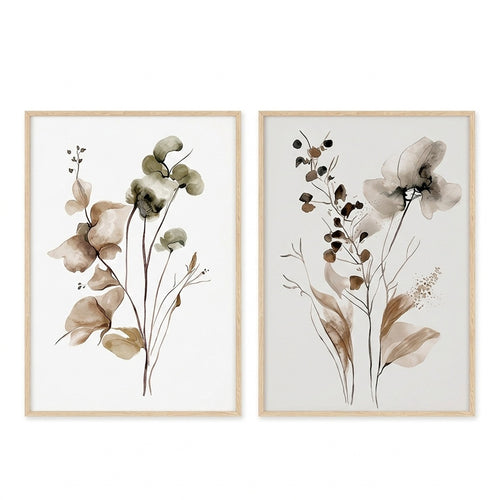 Multicolor Jackel Diptych Wall Art (48 cm)