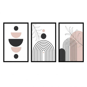 Voren Triptych Framed Wall Art with Digital Print (48 cm)