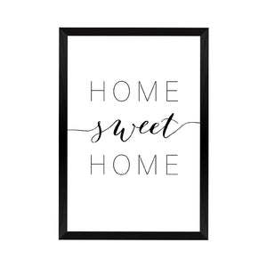 Homel Framed Wall Art with Sweet Home Print (48 cm)
