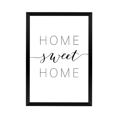 Homel Framed Wall Art with Sweet Home Print (48 cm)
