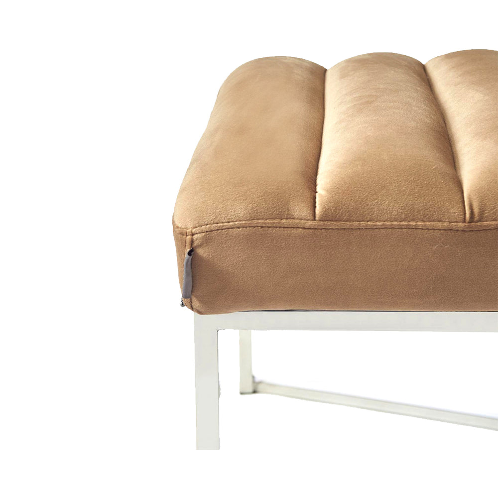 Caffe Latte RM Thompson Velvet Bench (163cm)