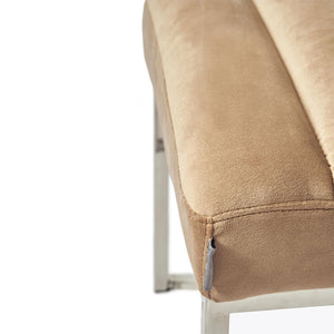 Caffe Latte RM Thompson Velvet Bench (163cm)