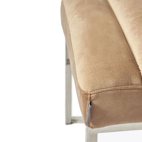 Caffe Latte RM Thompson Velvet Bench (163cm)