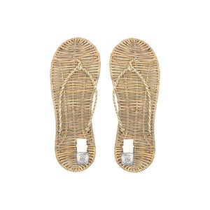 RM Rustic Rattan Flip Flops