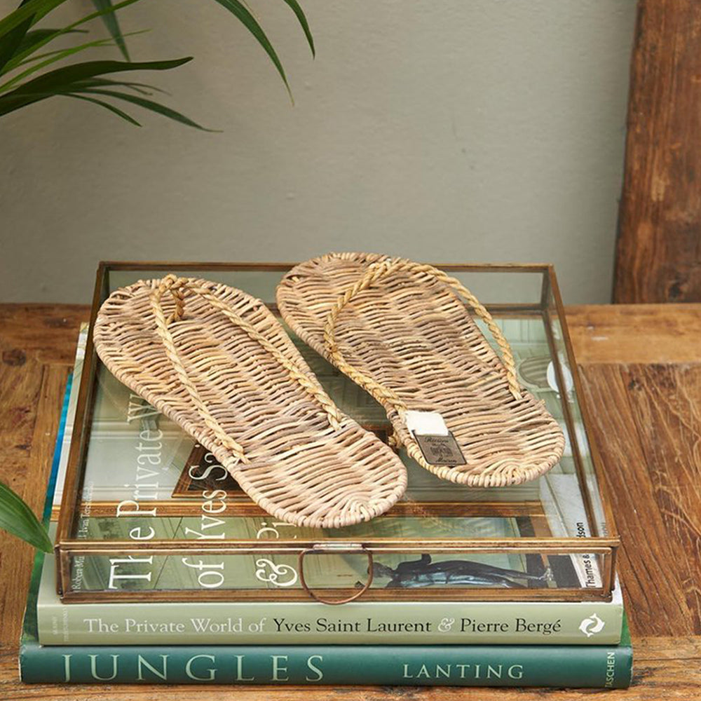 RM Rustic Rattan Flip Flops