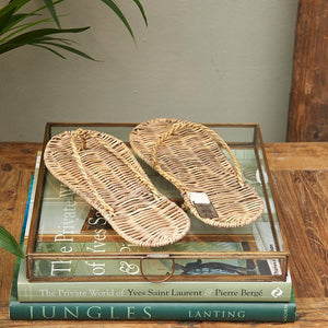 RM Rustic Rattan Flip Flops
