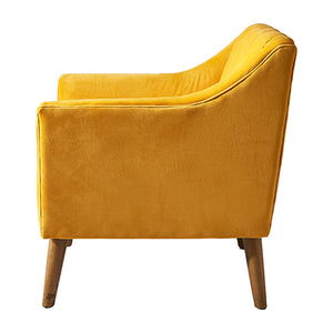 Yellow RM Contessa Velvet Armchair (82cm)
