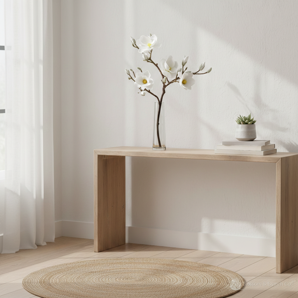 Cream Magnolia Branch (93 cm)