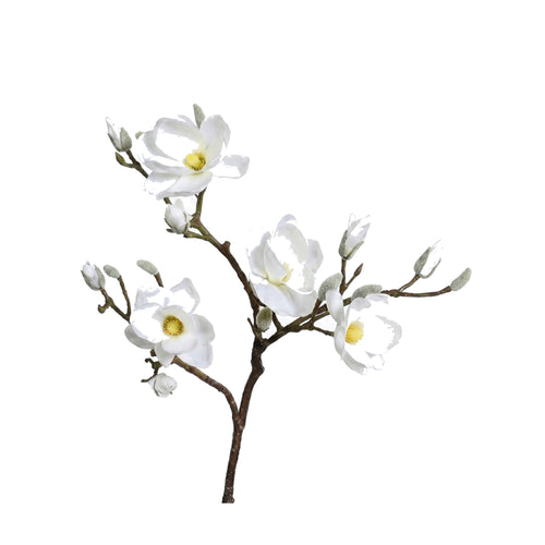 Cream Magnolia Branch (93 cm)