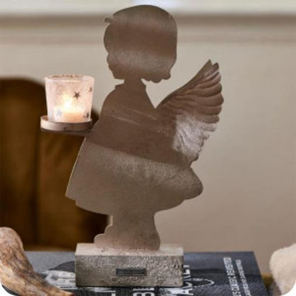 RM angel girl votive holder h34cm