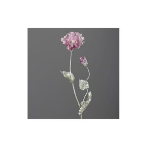 Poppy with 1 flower and 1 bud, pearl-coloured, 73 cm, purple, 24/96