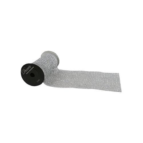 Silver Mesh Ribbon (15cm x 270cm)
