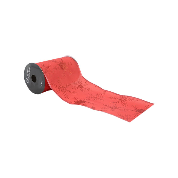 Red Wired Ribbon (270cm)