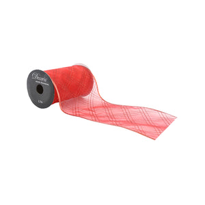 Red Wired Ribbon (270cm)