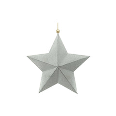 Silver Star With Hanger (22cm)