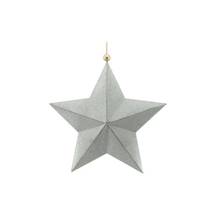 Silver Star With Hanger (22cm)