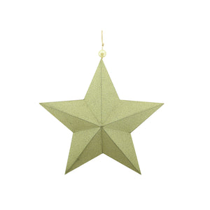 Gold Star With Hanger (22cm)
