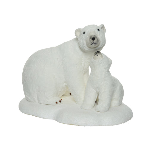 Foam Polar Bear With Baby (57cm)