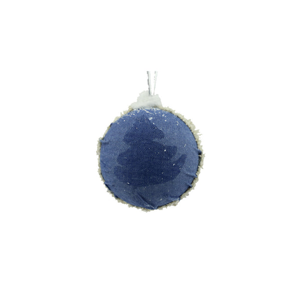 Foam Bauble - Jeans Blue (8cm)