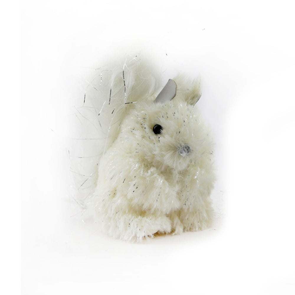 White Foam Squirrel With Hanger