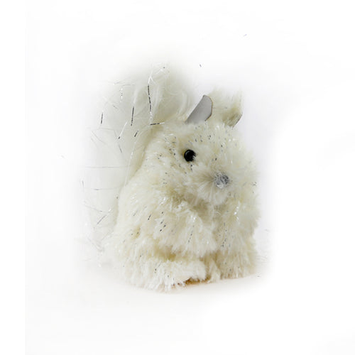 White Foam Squirrel With Hanger