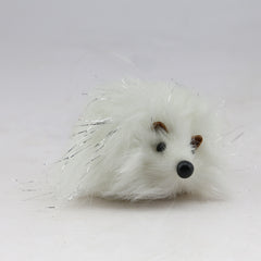 Foam hedgehog 10x10cm white