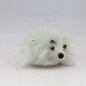 Foam hedgehog 10x10cm white
