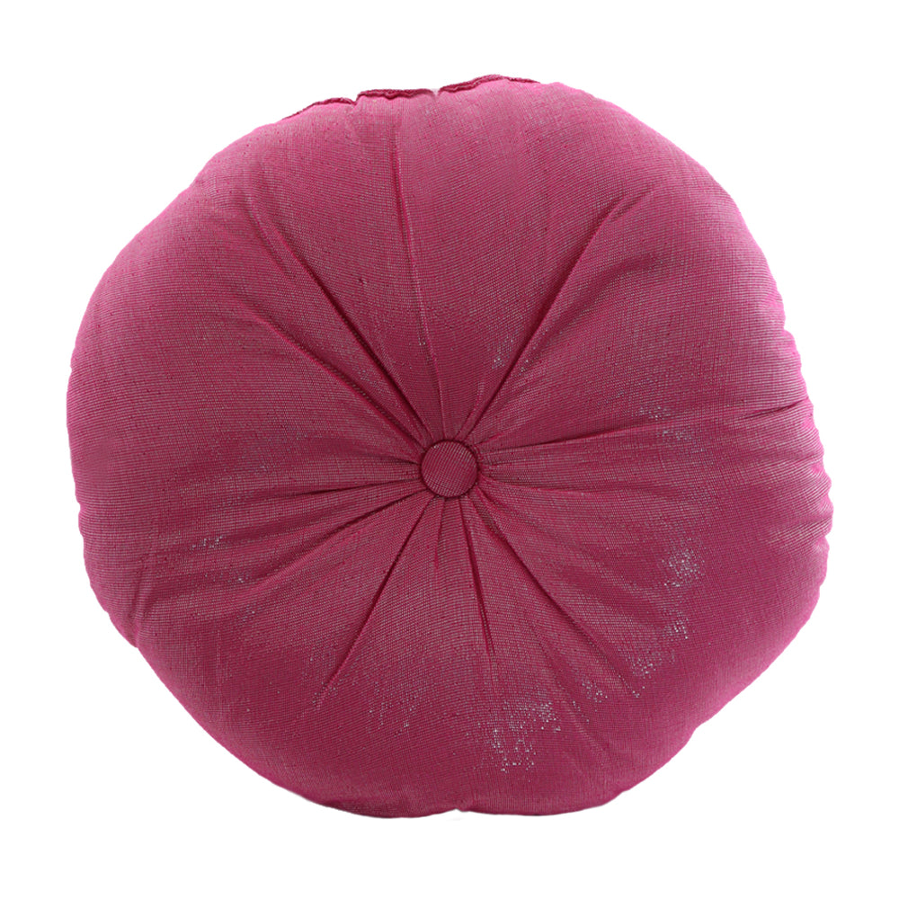 Fuchsia Round Cushion Cover