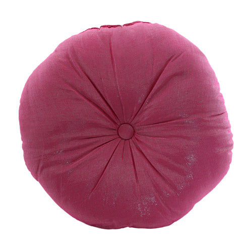 Fuchsia Round Cushion Cover