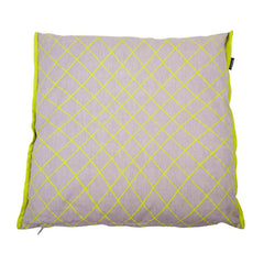 Lime Grid Cushion Cover (50 cm)