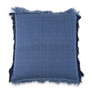 Blue Fray Cushion Cover (50 cm)