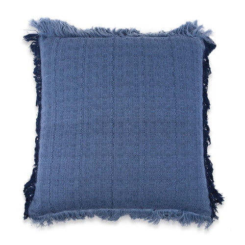 Blue Fray Cushion Cover (50 cm)