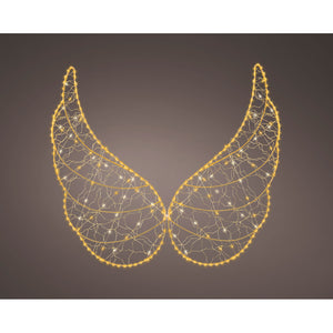 Micro LED angel wings metal flashing & static effect outdoor