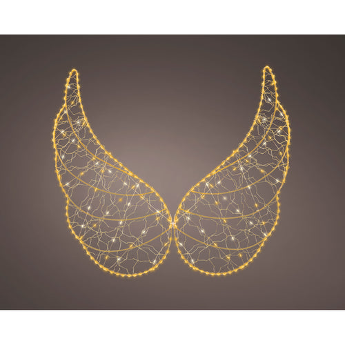 Micro LED angel wings metal flashing & static effect outdoor